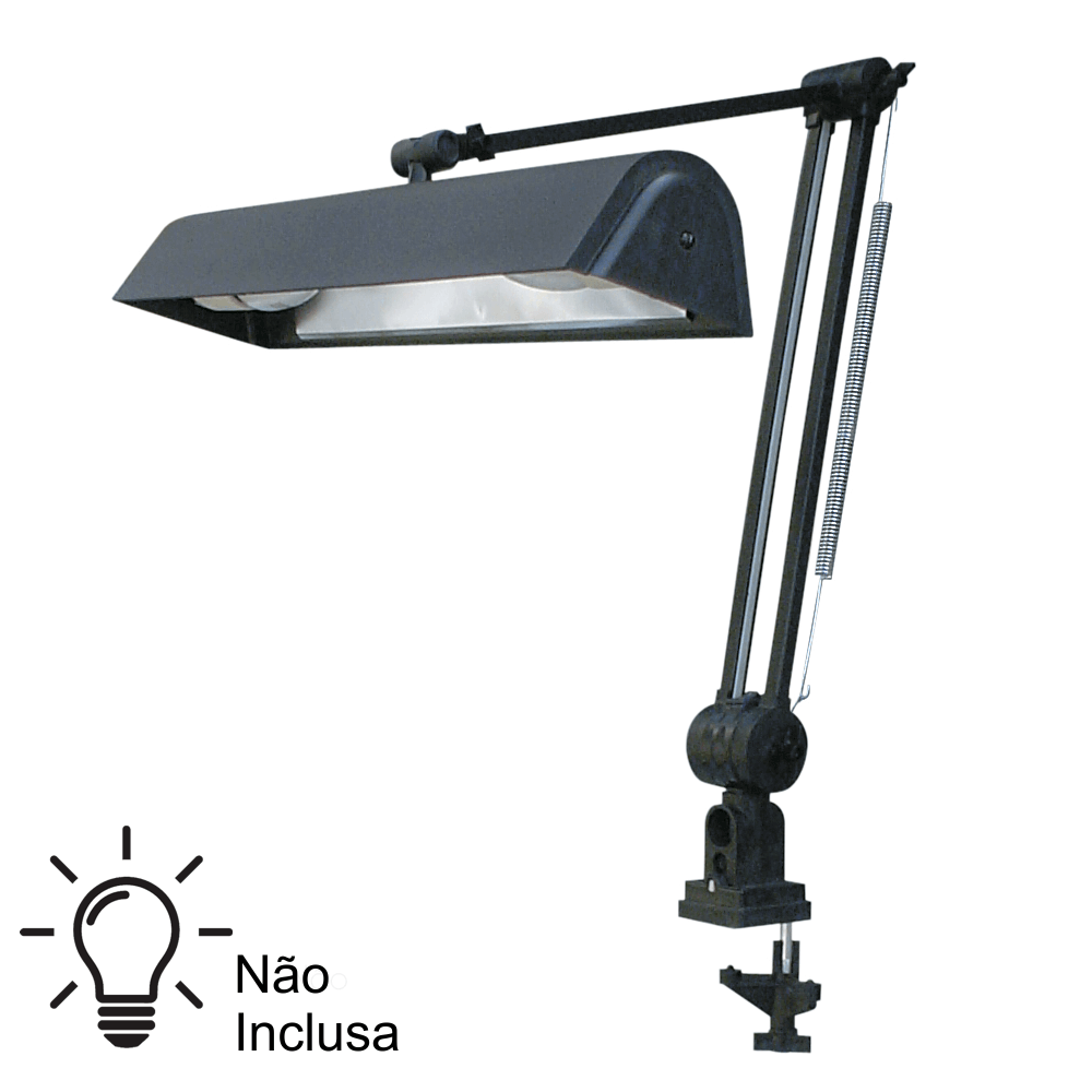 Luminária Para Mesa de Desenho ILUTEC 271 Preta